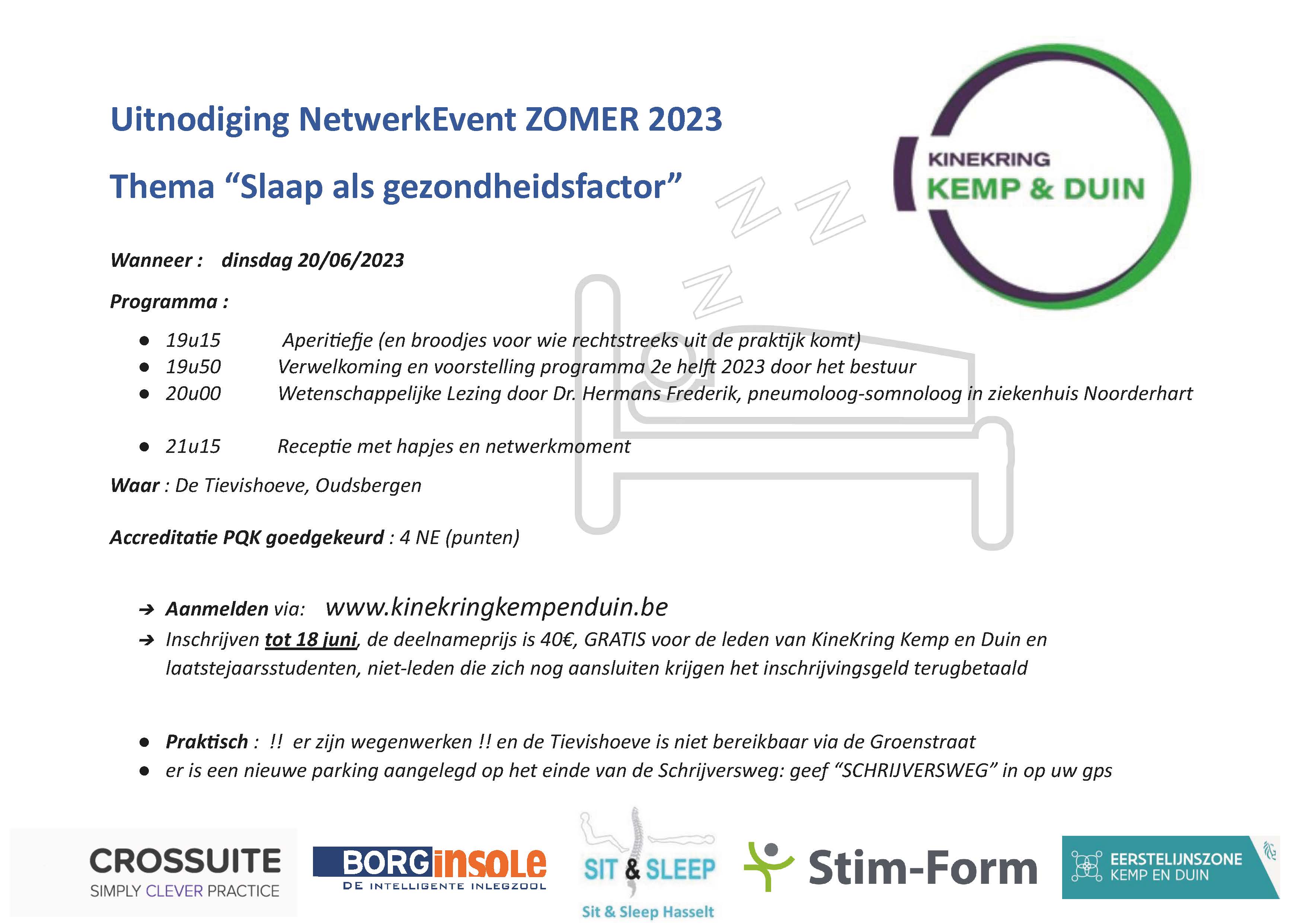 uitnodiging NetwerkEvent KineKring Kemp en Duin 2023